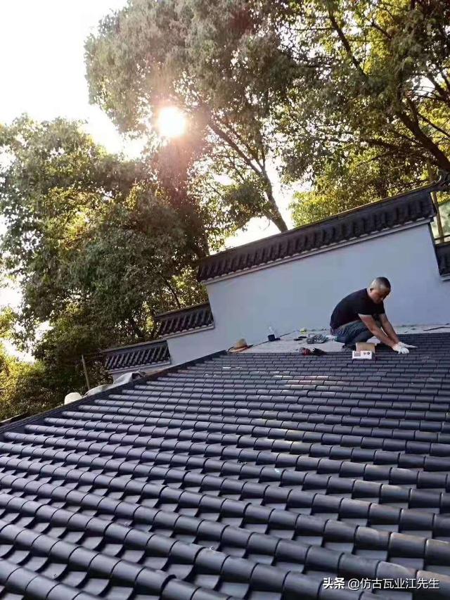古瓦新制，樹脂仿古瓦為現代仿古建筑添磚加瓦